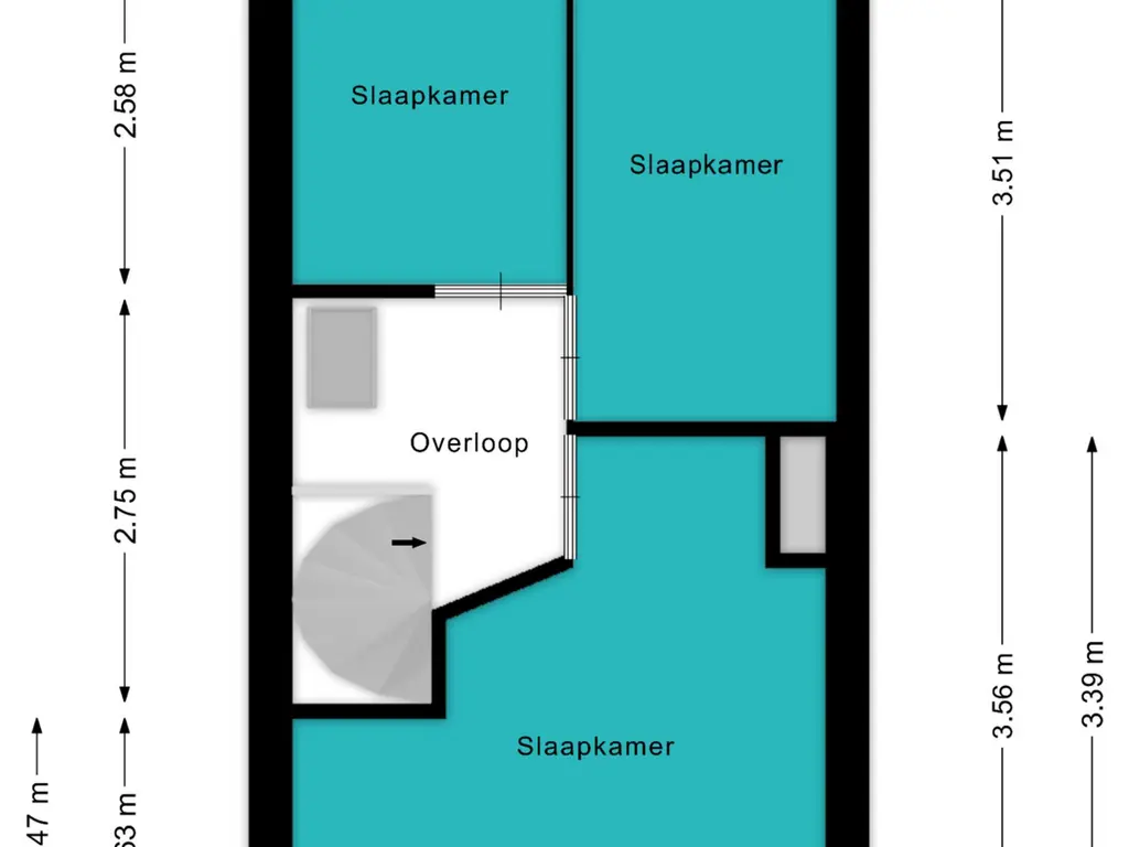 Plattegrond Bremstraat 102