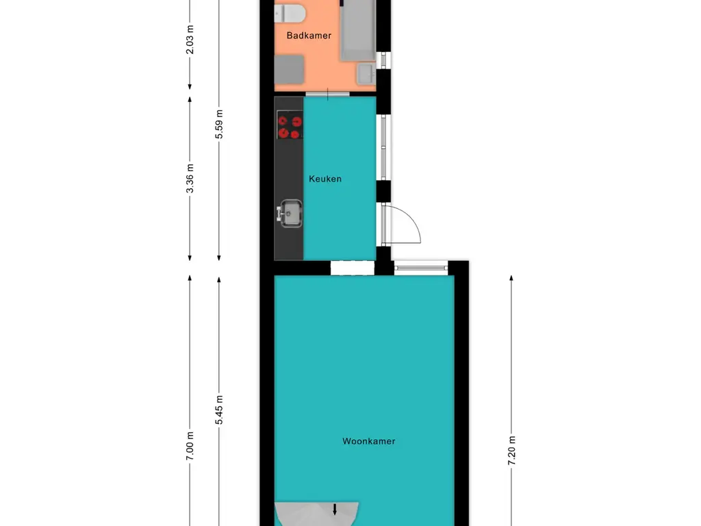 Plattegrond Bremstraat 102