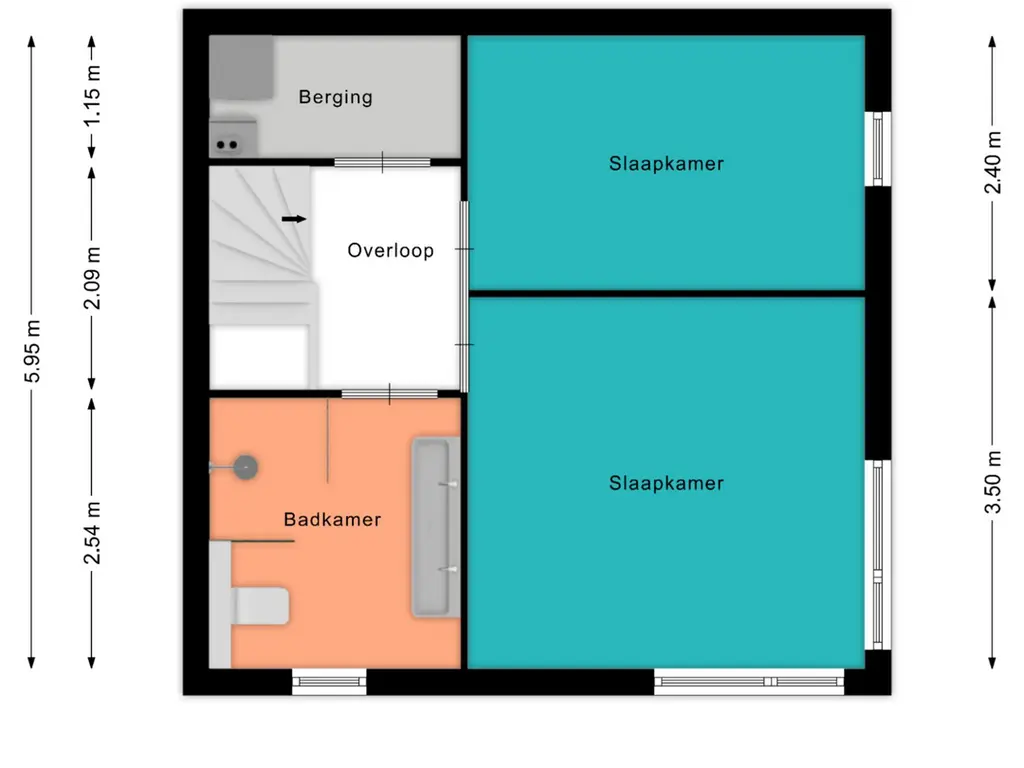 Plattegrond Weidebloemenlaan 140