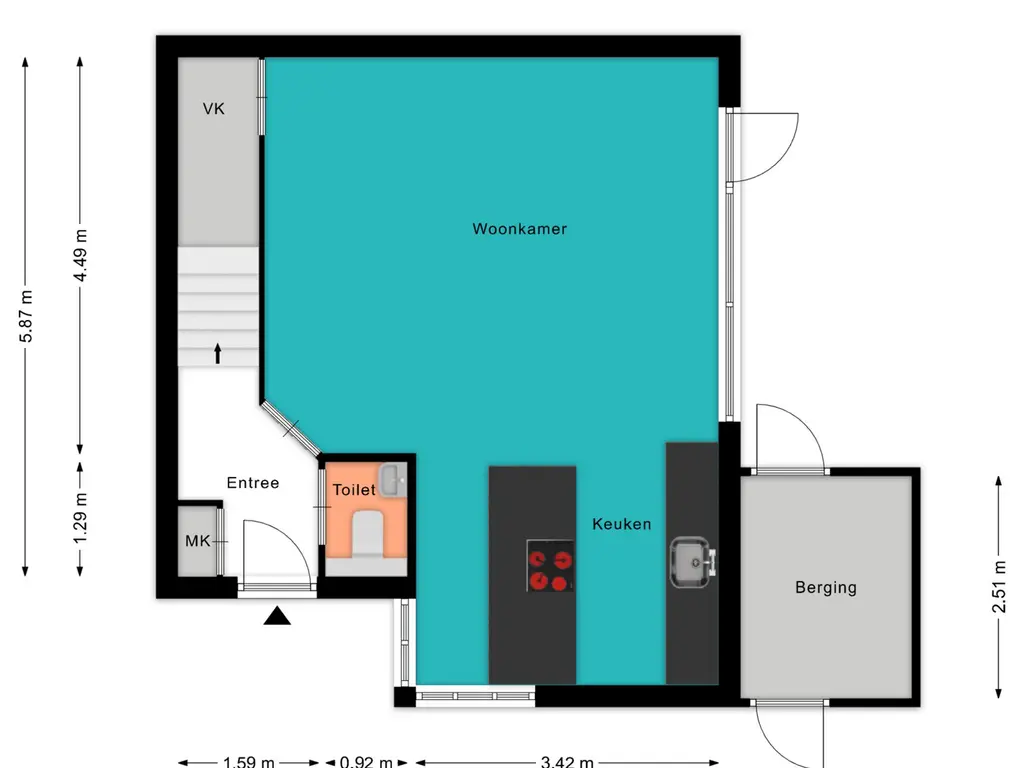 Plattegrond Weidebloemenlaan 140