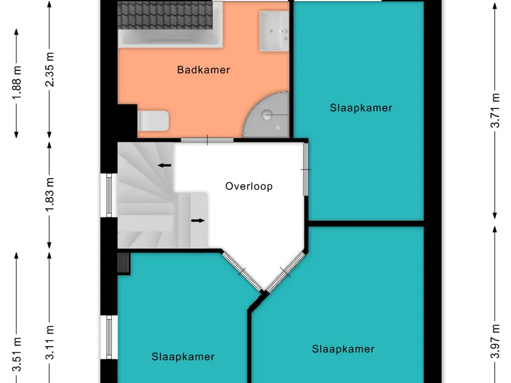 Plattegrond Lijsterbeslaan 7