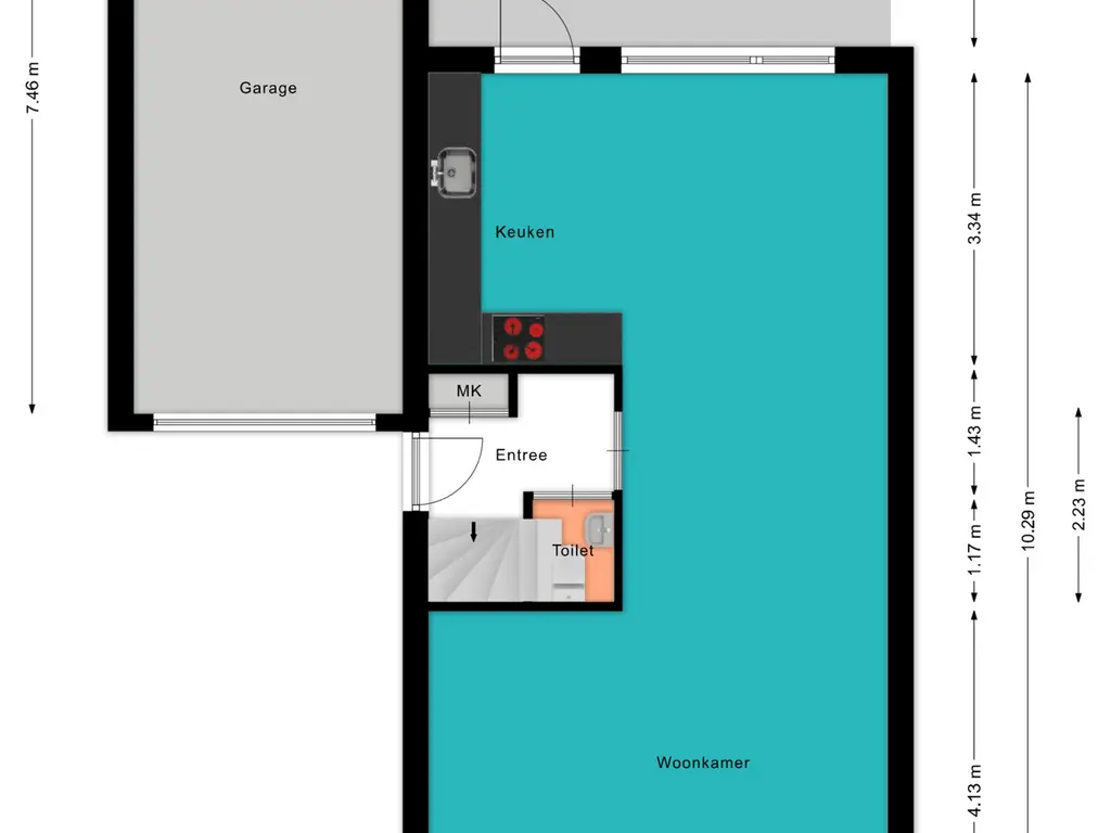 Plattegrond Lijsterbeslaan 7