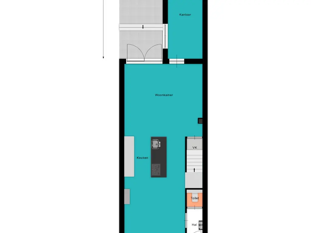 Plattegrond Willink van Collenstraat 38