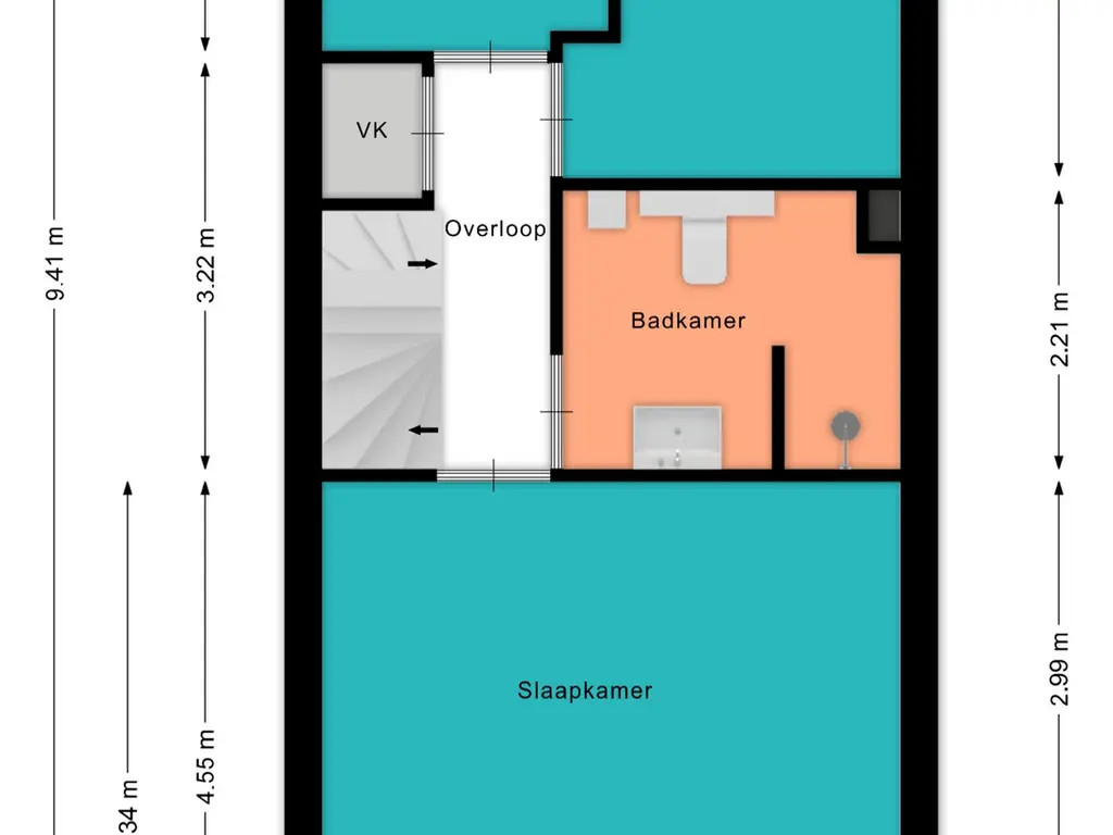 Plattegrond Oostwijk 34