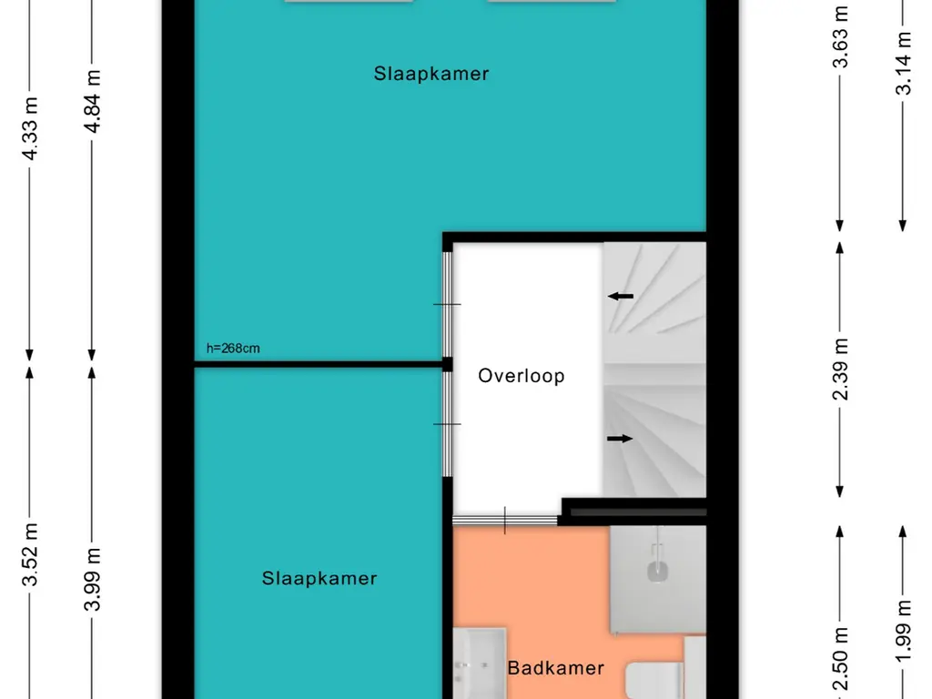Plattegrond Burgemeester Groenenbergstraat 4