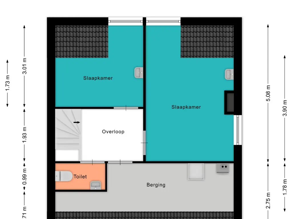 Plattegrond Frederik Hendriklaan 14