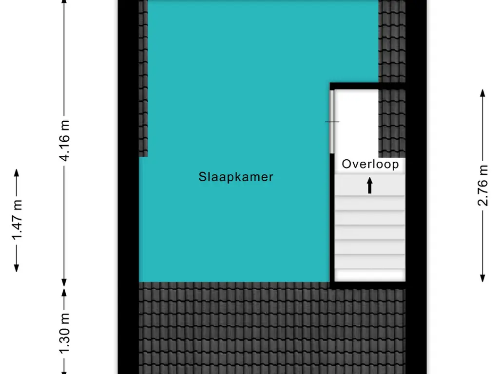 Plattegrond 1e Honthorststraat 8