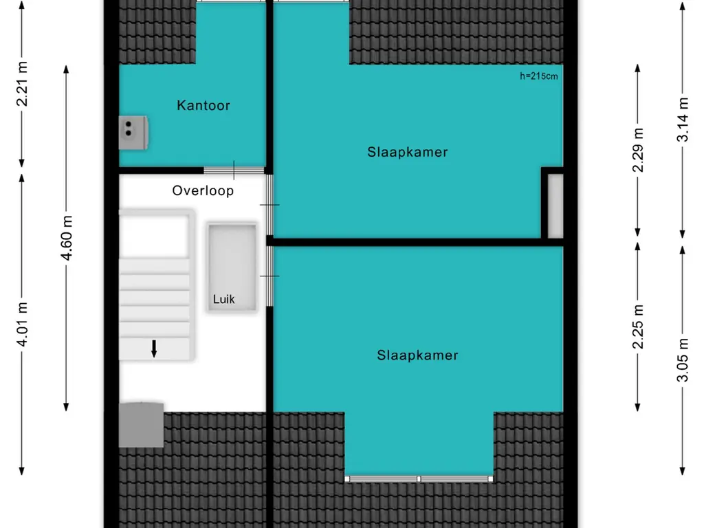 Plattegrond Heinsiuslaan 8