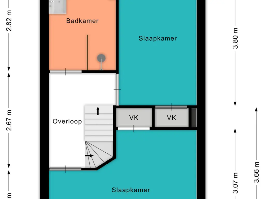 Plattegrond Dahliastraat 10