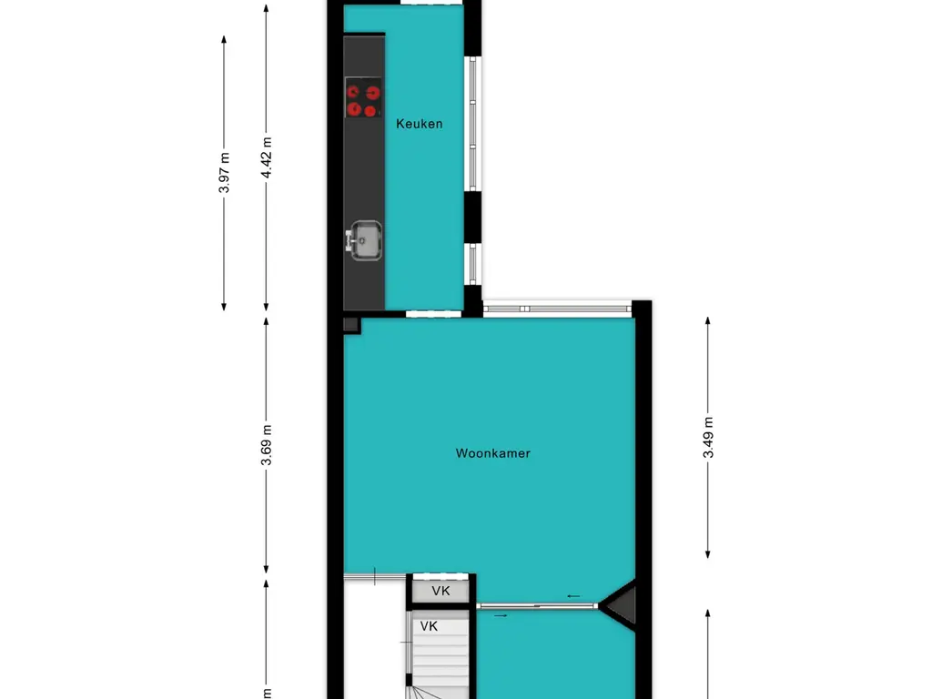 Plattegrond Dahliastraat 10