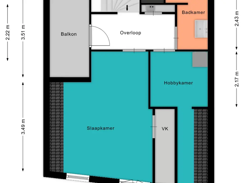 Plattegrond Havenstraat 7C