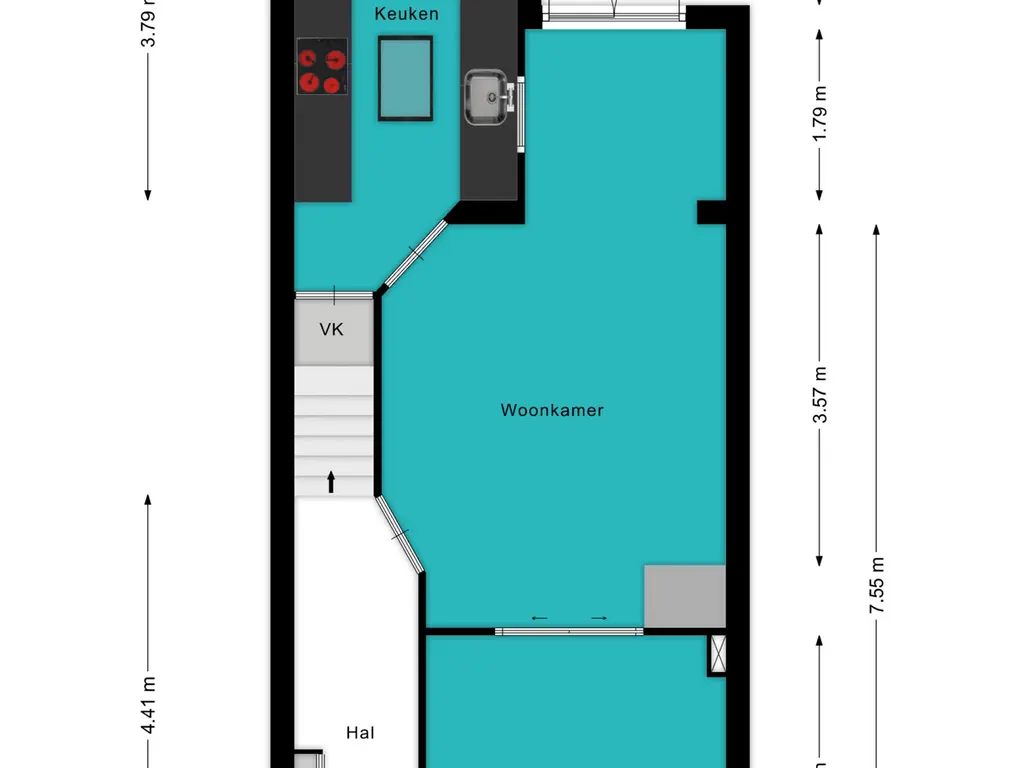 Plattegrond Dahliastraat 34