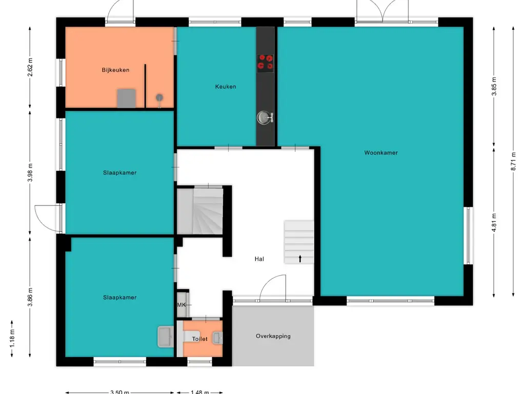 Plattegrond Waardsedijk 19