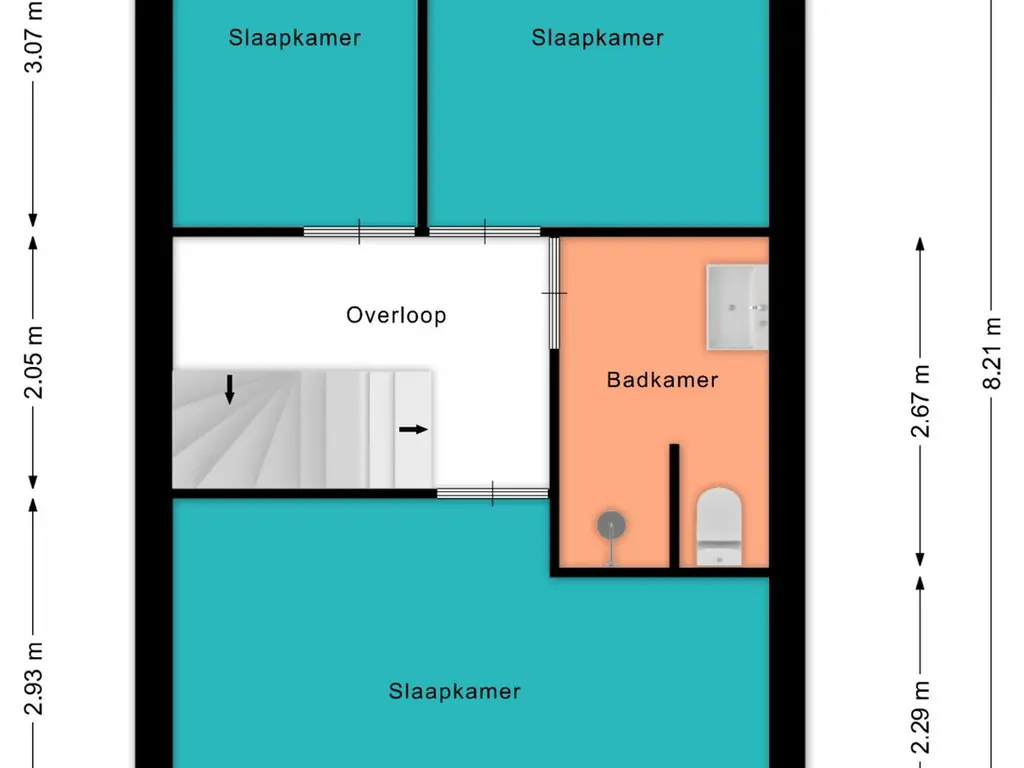 Plattegrond Bergstraat 10