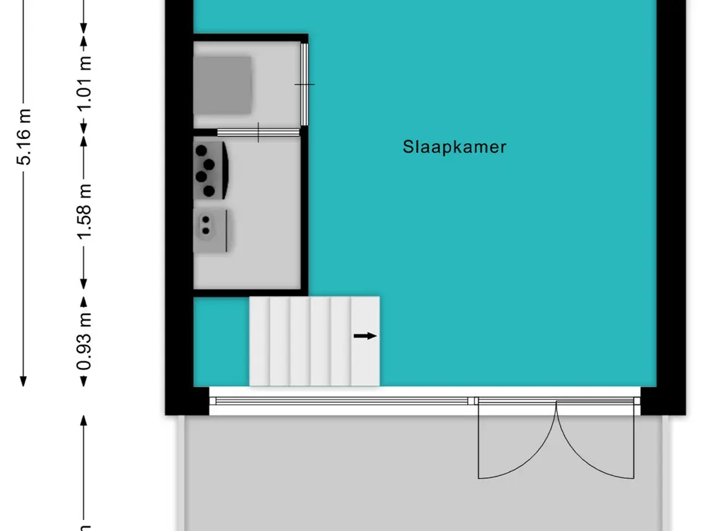 Plattegrond Bergstraat 10