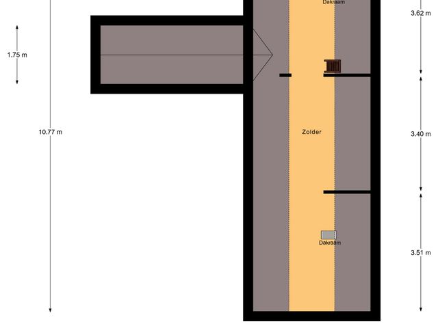 Plattegrond van Dijkstraat 22