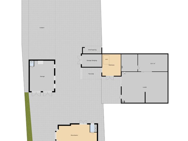 Plattegrond van Dijkstraat 22
