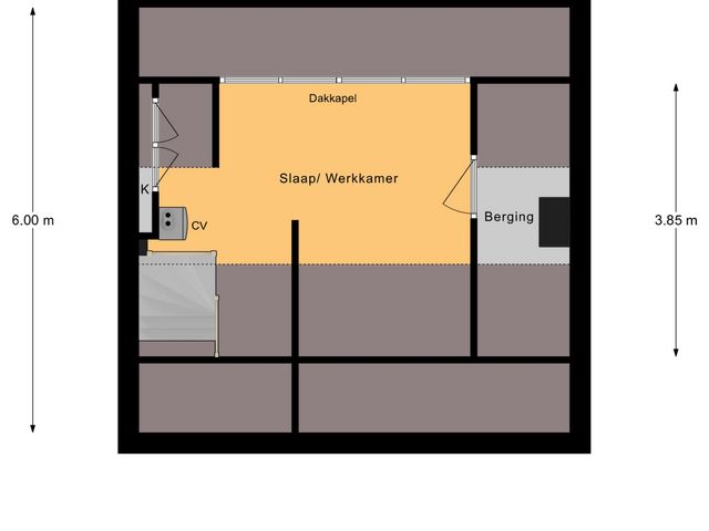 Plattegrond van Langendijkstraat 30