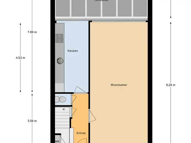 Plattegrond van Langendijkstraat 30