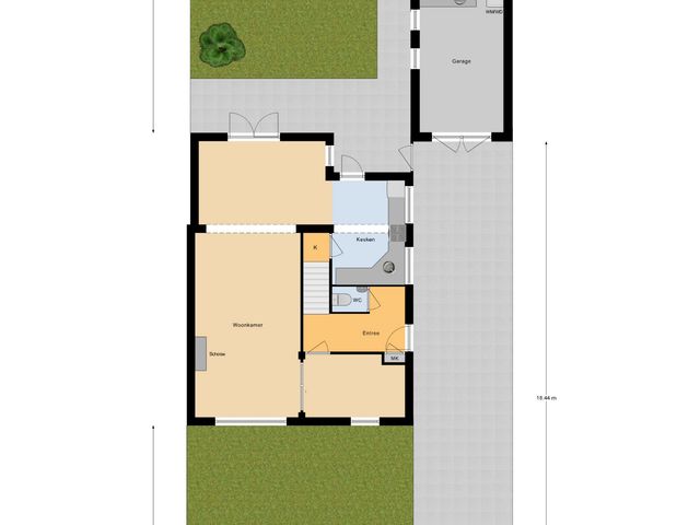 Plattegrond van Taxandriëstraat 6