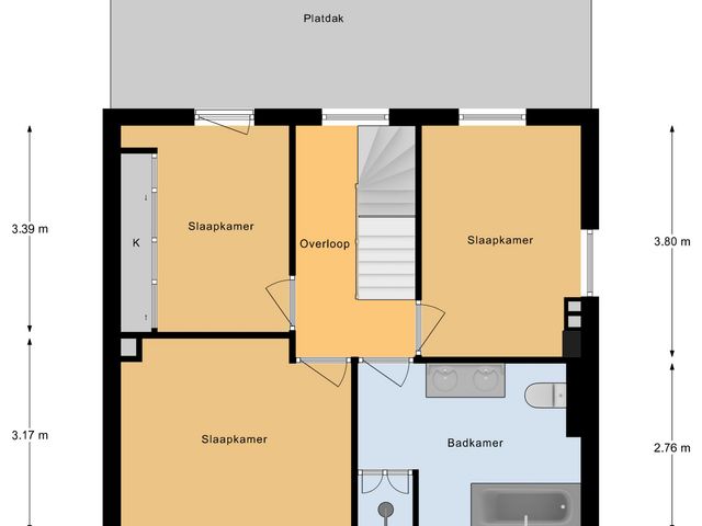 Plattegrond van Taxandriëstraat 6