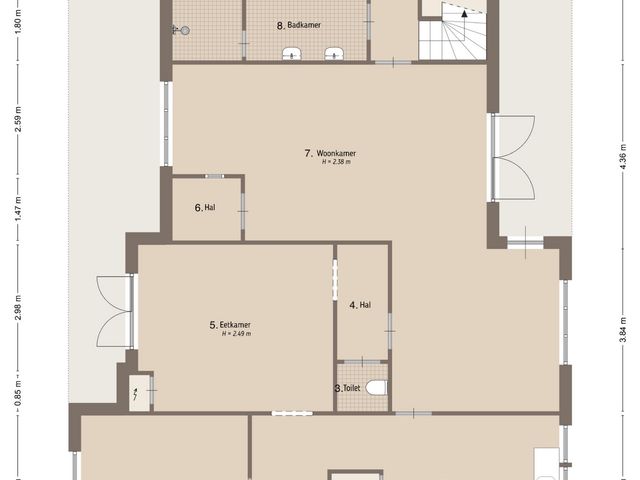 Plattegrond van Meerhoek 12
