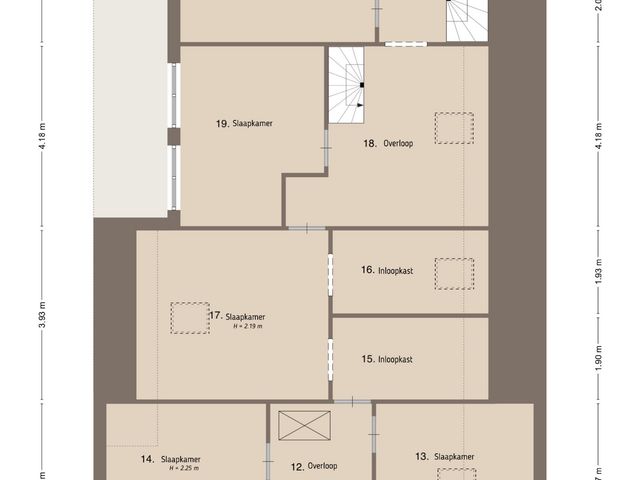 Plattegrond van Meerhoek 12
