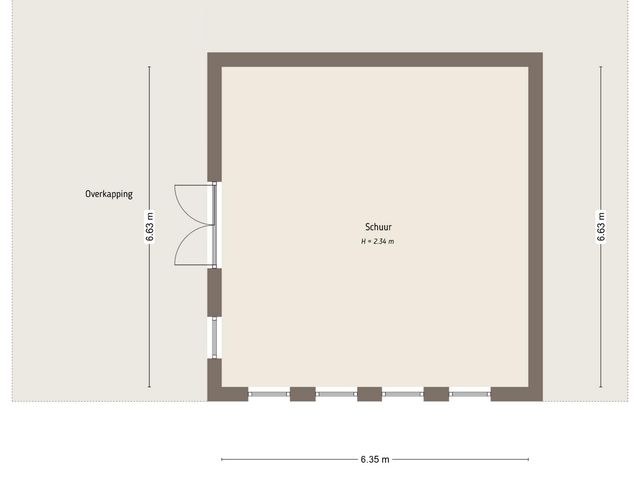 Plattegrond van Meerhoek 12