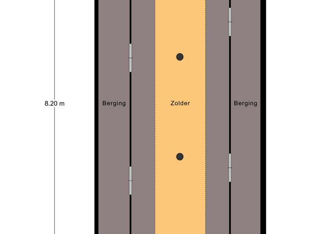 Plattegrond van Vaartstraat 15