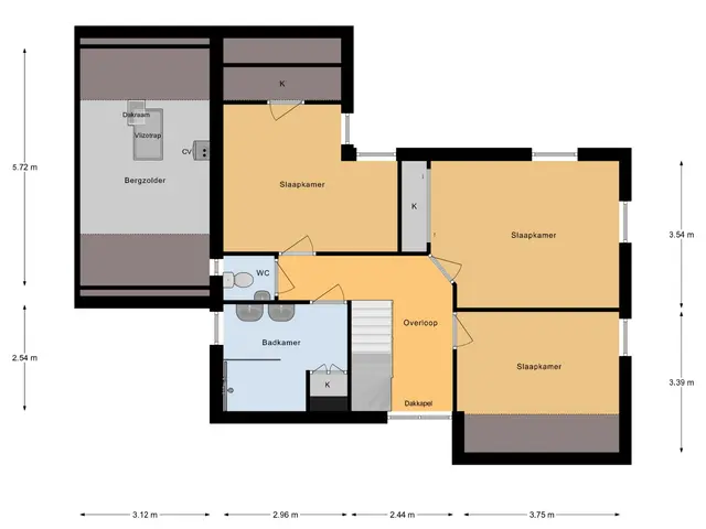 Plattegrond van Vincent van Goghlaan 40
