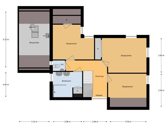 Plattegrond van Vincent van Goghlaan 40