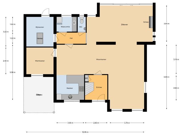 Plattegrond van Vincent van Goghlaan 40