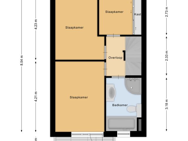Plattegrond van Amstel 11