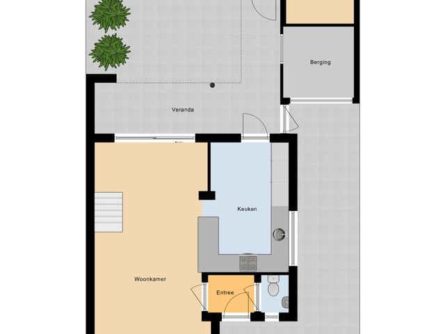 Plattegrond van Vooreinde 5