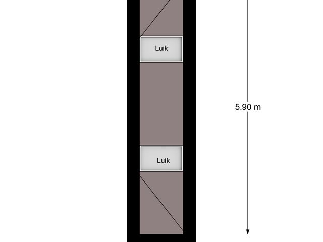 Plattegrond van Vooreinde 5