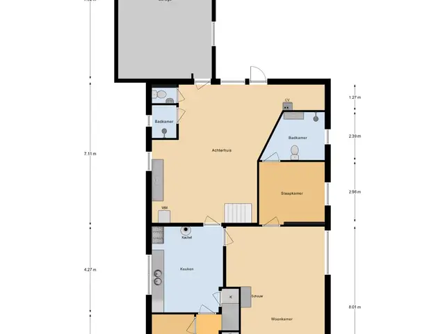 Plattegrond van Hoogeinde 12