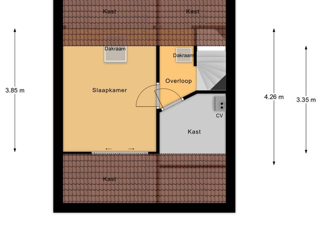 Plattegrond van Burgemeester Teijssenlaan 25