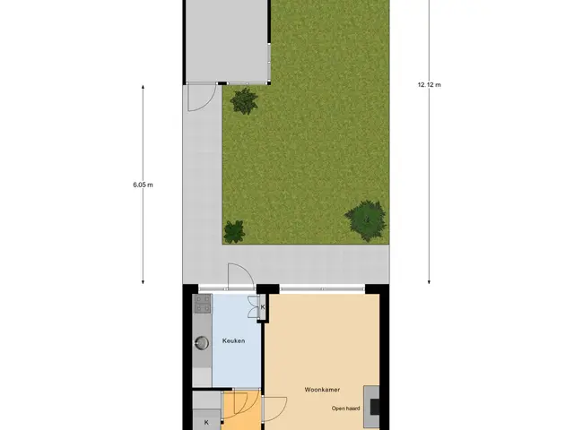 Plattegrond van Poelruitstraat 3