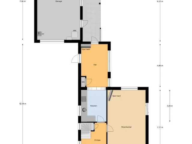 Plattegrond van Noorder Parallelweg 51