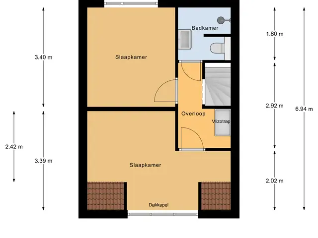 Plattegrond van Vooreinde 22