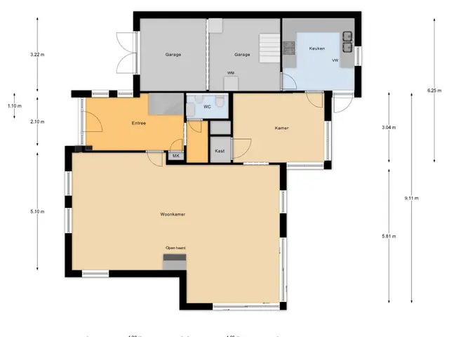 Plattegrond van Vincent van Goghlaan 38