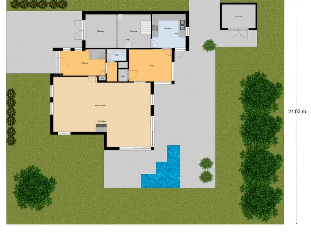 Plattegrond van Vincent van Goghlaan 38