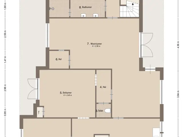 Plattegrond van Meerhoek 12