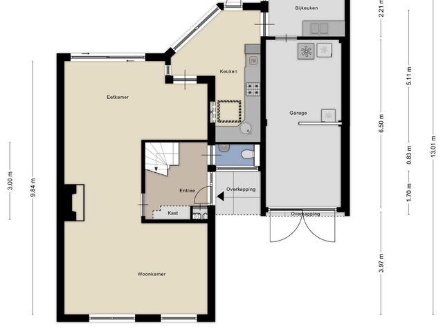 Plattegrond van Sint Jorisstraat 26