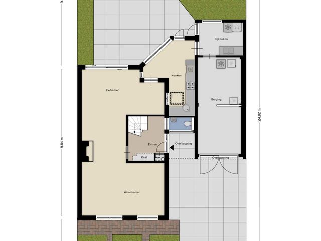 Plattegrond van Sint Jorisstraat 26