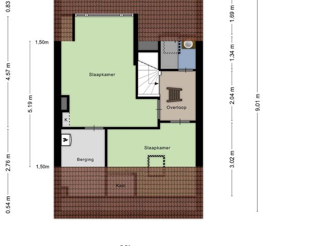 Plattegrond van Sint Jorisstraat 26