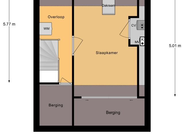 Plattegrond van Burg. Burgersstraat 22