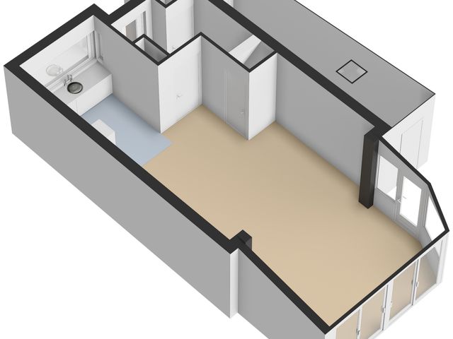 Plattegrond van Burg. Burgersstraat 22