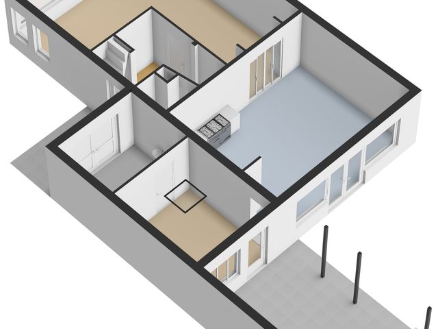 Plattegrond van Sint Jorisstraat 22