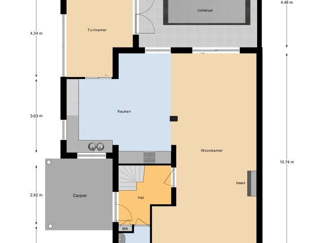 Plattegrond van Sint Jorisstraat 27